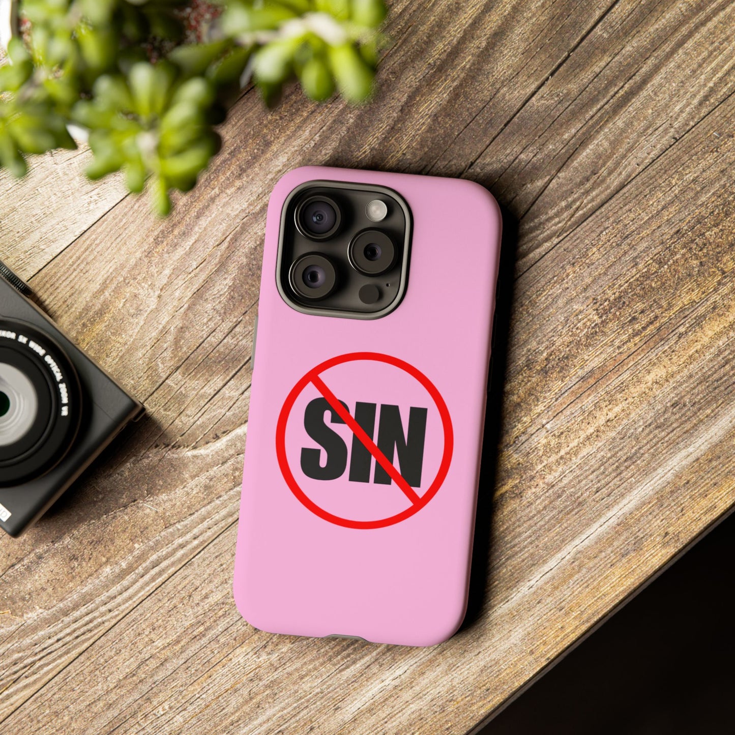 "No More Sin" Phone Case —